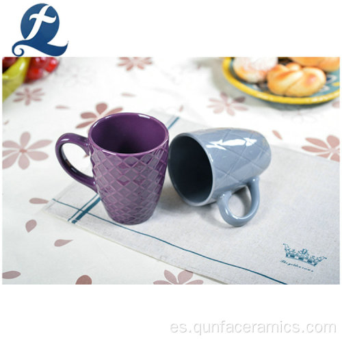 Tazas de té coloridas impresas vendedoras calientes con asa